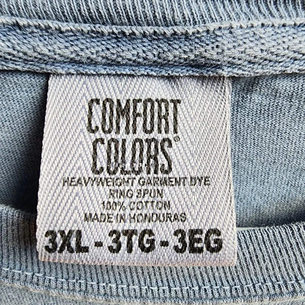 Comfort Colors Blue Long Sleeve Jersey Big & Tall Size 3XL - Picture 7 of 13